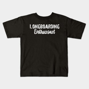 Longboarding Enthusiast Kids T-Shirt